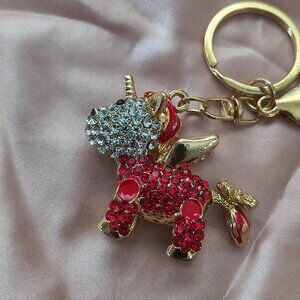 Jeweled Unicorn Key Chain